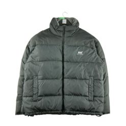 Second life - Męska czarna kurtka puchowa - Stan bardzo dobry. Czarne kurtki męskie Helly Hansen, m, bez wzorów, z puchu, bez kaptura. Za 253.76 zł.