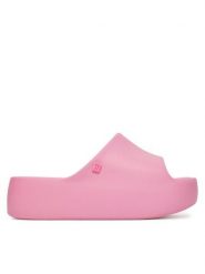 Melissa Klapki Free Platform Slide Ad 35859 Różowy. Czerwone klapki damskie Melissa, bez wzorów, z tworzywa sztucznego, bez obcasa. Za 259.99 zł.