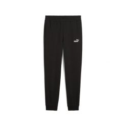 Męskie spodnie dresowe o wąskim kroju Essentials z logo No. 1 PUMA. Czarne spodnie wizytowe męskie Puma, z bawełny. Za 202.85 zł.