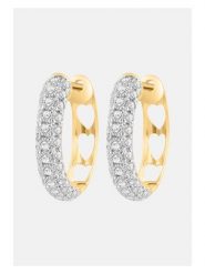 Diamonds lab grown Złote kolczyki-kreole z diamentami rozmiar: onesize. Żółte kolczyki damskie Diamonds lab grown, z diamentem, złote. Za 3,145.99 zł.