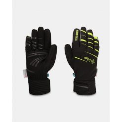 Rękawiczki softshell unisex Kilpi ROT-U. Zielone rękawiczki damskie Kilpi, bez wzorów, z softshellu. Za 194.84 zł.