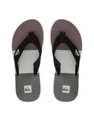 Quiksilver Japonki EO-DUNE CQ10036MEUX Czarny. Czarne klapki i japonki męskie Quiksilver, ze skóry. Za 109.99 zł.