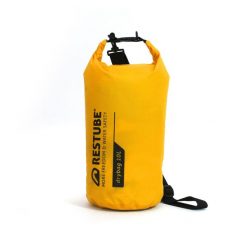Wodoodporna torba RESTUBE Drybag 10 l z paskiem na ramię, żółta. Żółte torby męskie na ramię RESTUBE, bez wzorów, bez dodatków. Za 74.90 zł.