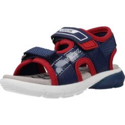 Sandały GEOX B S.FLEXYPER B.B Niebieski. Niebieskie sandały męskie Geox, z tkaniny, bez zapięcia. Za 128.99 zł.