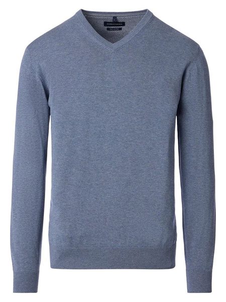 CASAMODA Sweter w kolorze szaroniebieskim rozmiar: XL. Niebieskie swetry męskie CASAMODA, xl, bez wzorów, z bawełny, bez kołnierzyka. Za 130.99 zł.