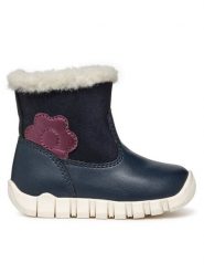 Geox Kozaki B Iupidoo Girl B4658B 0BCBL CF4F8 Granatowy. Niebieskie kozaki dziewczęce Geox, bez wzorów, ze skóry, bez obcasa. Za 259.99 zł.
