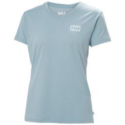 Koszulka damska Helly Hansen Skog Graphic. Niebieskie bluzki damskie Helly Hansen, s, bez wzorów, bez kołnierzyka. Za 277.50 zł.