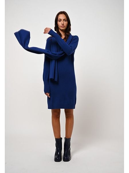 AUTHENTIC CASHMERE Kaszmirowy szal "Vaymont" w kolorze niebieskim - 200 x 30 cm rozmiar: onesize. Niebieskie szaliki i kominy damskie AUTHENTIC CASHMERE, bez wzorów, z kaszmiru. Za 287.16 zł.