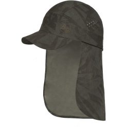 Czapka z nakarcznikiem sahara cap ochrona UVP50. Szare czapki męskie Buff, bez wzorów, sportowe. Za 216.99 zł.