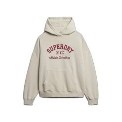 Bluza damska z kapturem Superdry Athletic Essentials Relax. Brązowe bluzy z kapturem damskie Superdry. Za 284.00 zł.