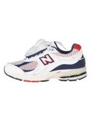 New Balance Skórzane buty sportowe "M2002RVE" w kolorze białym rozmiar: 42,5. Białe buty fitness męskie New Balance. Za 279.11 zł.