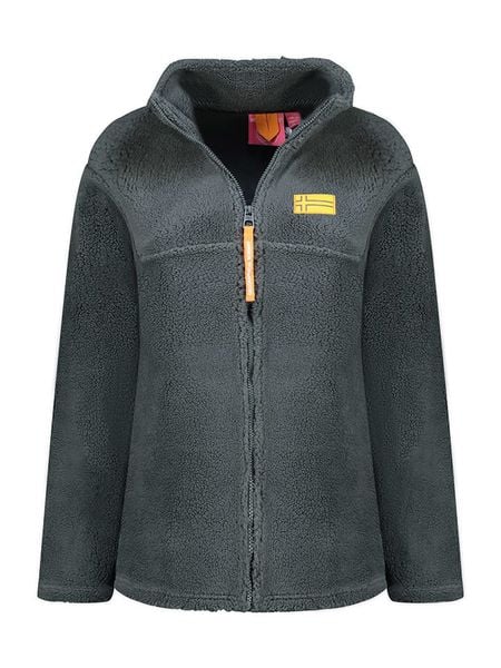 Geographical Norway Kurtka polarowa "Udolce" w kolorze ciemnoszarym rozmiar: S. Szare kurtki damskie Geographical Norway, s, bez wzorów, z polaru, bez kaptura. Za 117.73 zł.