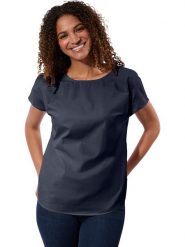 WITT WEIDEN Bluzka w kolorze granatowym rozmiar: 50. Niebieskie bluzki damskie WITT WEIDEN, bez wzorów, bez kołnierzyka, bez ramiączek. Za 34.99 zł.