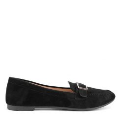 Baleriny DeeZee. Czarne baleriny damskie DeeZee, bez wzorów, bez obcasa. Za 79.99 zł.
