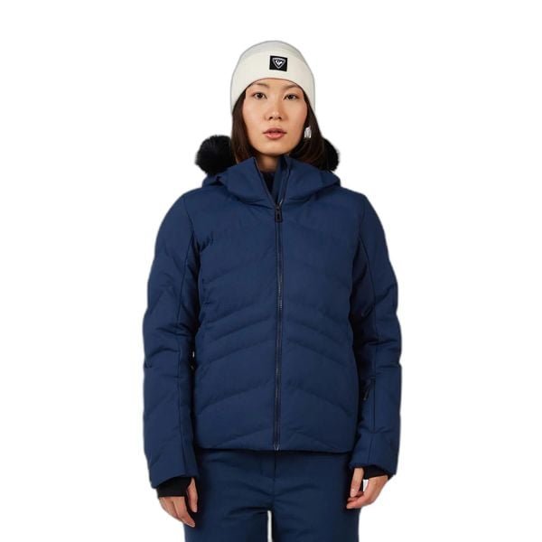 Damska kurtka narciarska Rossignol Staci. Niebieskie kurtki damskie Rossignol, bez wzorów, bez kaptura, narciarskie. Za 1,436.00 zł.