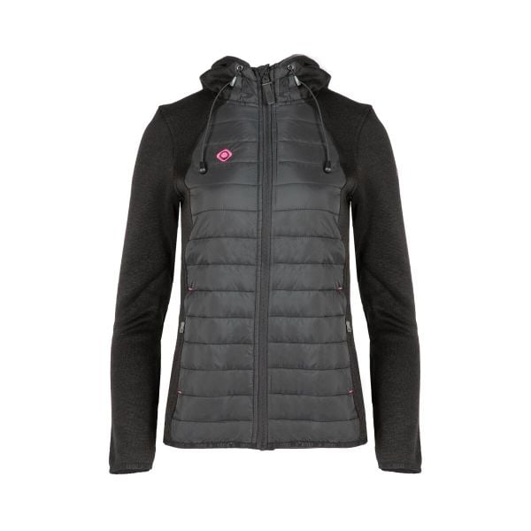 Kobieta Trekking Kurtka Pikowana Izas Noya. Czarne kurtki damskie IZAS, m, bez wzorów, z polaru, bez kaptura. Za 326.04 zł.