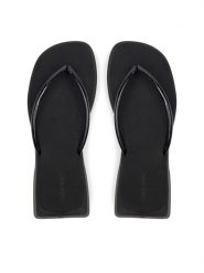 Calvin Klein Jeans Japonki Sq Low Wedge Sandal Stitch YW0YW01716 Czarny. Czarne klapki damskie Calvin Klein Jeans, bez wzorów, z jeansu, bez obcasa. Za 139.99 zł.