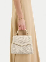 Nine West Torebka CEO-Wall Street Glow-KY318 Beżowy. Brązowe torebki klasyczne damskie Nine West, bez wzorów, z materiału, bez dodatków. Za 249.99 zł.