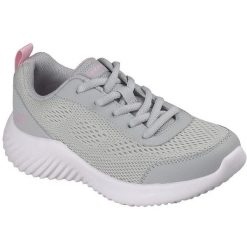 Buty sportowe Skechers Bounder-ez-breeze. Szare buty sportowe na co dzień damskie Skechers, z materiału, bez zapięcia, na fitness i siłownię. Za 190.00 zł.