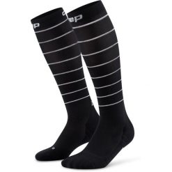 Skarpety kompresyjne CEP Compression Pro Reflective 2.0 Tall. Czarne skarpetki męskie CEP, bez wzorów. Za 285.50 zł.
