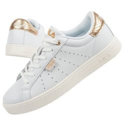 Buty Fila Lusso FFW028613069 białe. Białe buty sportowe na co dzień damskie bez wzorów, z gumy. Za 263.32 zł.