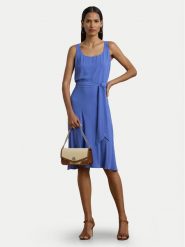 LAUREN RALPH LAUREN Sukienka codzienna 250909378005 Niebieski Regular Fit. Niebieskie sukienki damskie Lauren Ralph Lauren, na co dzień, bez wzorów, z syntetyku, bez kołnierzyka, bez ramiączek, proste. Za 839.99 zł.