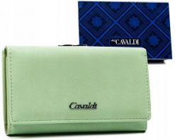 Portfel damski 4U Cavaldi GD23-DNM miętowy. Zielone portfele damskie 4U Cavaldi, bez wzorów, ze skóry ekologicznej. Za 49.99 zł.