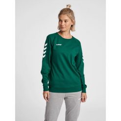 Bluza do piłki ręcznej damska Hummel Go Cotton Sweatshirt Woman. Czerwone bluzy sportowe damskie HUMMEL, xs, bez wzorów, z bawełny, bez ramiączek, długie, bez kaptura. Za 162.95 zł.