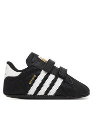 Adidas Sneakersy Superstar Crib JH9971 Czarny. Czarne buty sportowe chłopięce Adidas, z materiału, bez zapięcia. Za 169.99 zł.
