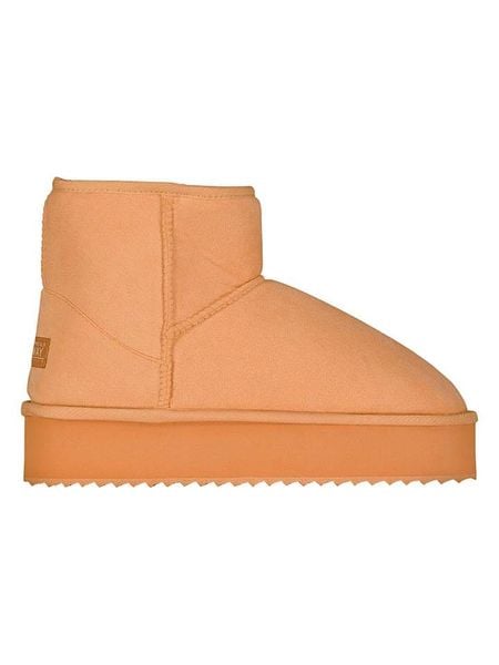 Geographical Norway Botki zimowe "Orgeat" w kolorze jasnobrązowym rozmiar: 40. Brązowe botki damskie Geographical Norway, na zimę, z futra, bez obcasa, bez zapięcia. Za 86.99 zł.