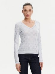 Guess Sweter W5GR07 Z3D60 Niebieski Regular Fit. Niebieskie swetry klasyczne damskie Guess, s, z wiskozy, bez kołnierzyka. Za 279.99 zł.