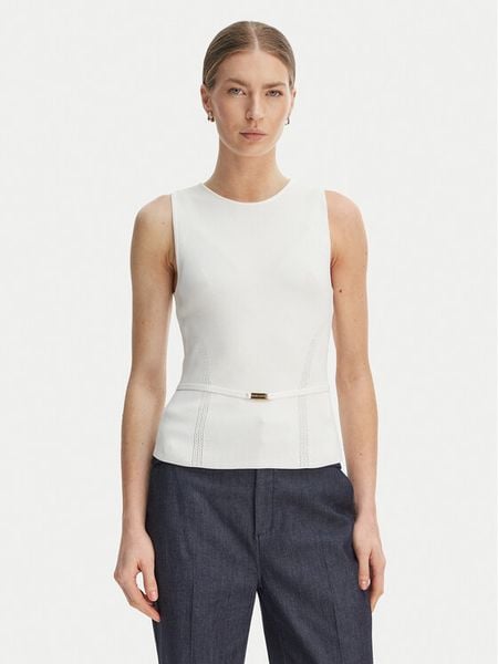 Marciano Guess Sweter G6GR23 Z0760 Kremowy Regular Fit. Białe swetry klasyczne damskie Marciano Guess, xs, z syntetyku, bez kołnierzyka. Za 429.99 zł.