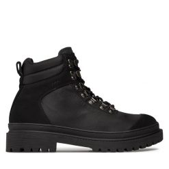 Trapery GOE. Czarne buty zimowe męskie GOE, bez zapięcia. Za 669.99 zł.