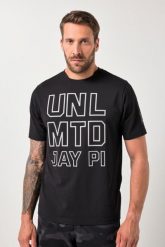 Męska T-shirt FLEXNAMIC® fitness rękaw 1/2 do rozm. 7XL. Czarne t-shirty męskie JAY-PI, m, bez wzorów, z bawełny, bez kołnierzyka. Za 139.99 zł.