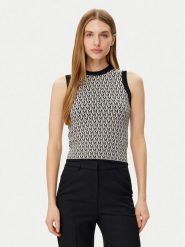 Morgan Top 251-MESTO Czarny Regular Fit. Czarne topy damskie Morgan, l, bez wzorów, z syntetyku, bez kołnierzyka. Za 139.99 zł.
