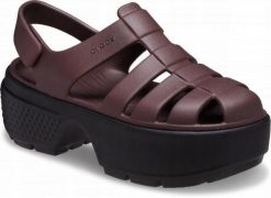 Sandały Dla Kobiet Crocs Stomp Fisherman Sandal. Fioletowe sandały damskie Crocs, bez wzorów, z materiału, bez obcasa, na platformie. Za 230.99 zł.