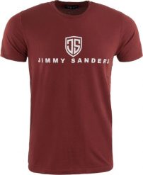 T-shirt męski Jimmy Sanders Vandigo Bordeaux - bordowy. Czerwone t-shirty męskie Erima, na jesień, m, bez wzorów, z bawełny, bez kołnierzyka. Za 49.28 zł.
