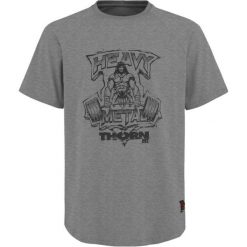 Koszulka z krótkim rękawem męska THORN FIT T-shirt Heavy Metal. Szare t-shirty męskie Thorn Fit, m, bez wzorów, z bawełny, bez kołnierzyka. Za 121.00 zł.