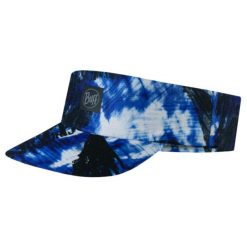 Czapka z daszkiem dla dorosłych Buff Pack Speed Visor. Niebieskie czapki męskie Buff, bez wzorów, z elastanu, sportowe. W wyprzedaży za 89.93 zł.