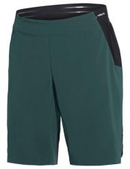 Spodenki rowerowe z wkładką M Kuro Shorts III. Zielone szorty męskie Vaude, bez wzorów, z materiału, sportowe. Za 469.00 zł.