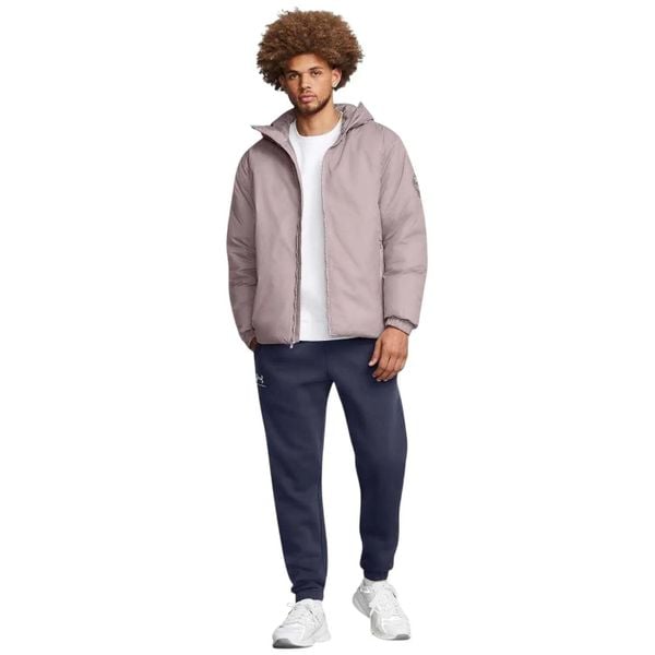 Męska lekka kurtka puchowa (Szara). Szare kurtki męskie Under Armour, m, bez wzorów, z materiału, z kapturem. Za 563.35 zł.