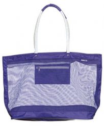 Torba plażowa Beco z siatki, nylon, 48x40x23 cm, fioletowa. Fioletowe torebki klasyczne damskie 47 Brand, bez wzorów, z materiału, bez dodatków. Za 205.99 zł.