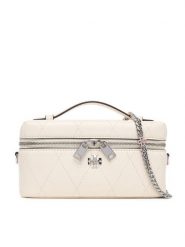 Tory Burch Torebka Charlie 186038 Kremowy. Białe torebki wieczorowe Tory Burch, bez wzorów, ze skóry, wizytowe, bez kołnierzyka, bez ramiączek. Za 2,509.00 zł.