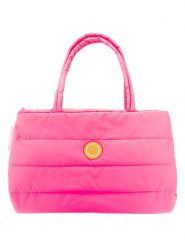 Zwillingsherz Shopper bag "Be Happy" w kolorze różowym - 50 x 29 cm rozmiar: onesize. Różowe shopper bag damskie Zwillingsherz, bez wzorów, z materiału, na ramię, pikowane, bez dodatków. Za 154.07 zł.