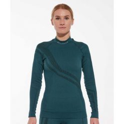 Bluza damska z wełną merino Brubeck THERMO WOOL by Pustelnik. Zielone bluzy bez kaptura damskie Brubeck, z wełny. Za 243.99 zł.