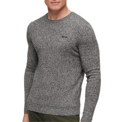 Sweter z okrągłym dekoltem Superdry Essential. Szare swetry męskie Superdry., na zimę, m, bez wzorów, bez kołnierzyka. Za 278.45 zł.