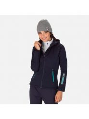 Kurtka do narciarstwa biegowego damska ROSSIGNOL W Softshell Hoodie Jkt. Niebieskie kurtki do biegania damskie Rossignol, l, bez wzorów, z materiału, z kapturem, do biegania. Za 735.00 zł.