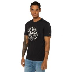 Koszulka męska z merino Super.Natural Men's Well Equipped Tee z krótkim rękawem. Czarne bielizna termoaktywna męska Super.natural, m, z dzianiny, bez ramiączek, rowerowe. Za 299.99 zł.