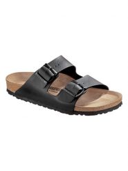 Birkenstock Klapki "Arizona" w kolorze czarnym rozmiar: 37. Czarne klapki damskie Birkenstock, bez wzorów, bez obcasa, na płaskiej podeszwie. Za 279.11 zł.