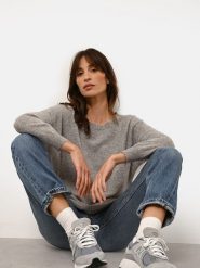 Just Cashmere Kaszmirowy sweter "Rebecca" w kolorze szarym rozmiar: L. Szare swetry klasyczne damskie Just Cashmere, l, z kaszmiru, bez kołnierzyka. Za 501.57 zł.